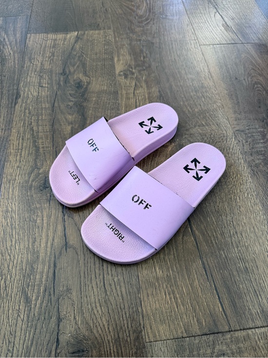 Off-White Shoes - Off-White Pink Slide Sandals